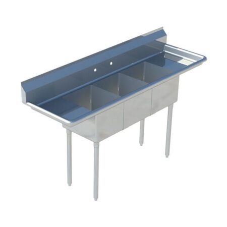 Three Compartment Sink Left Right Drainboard