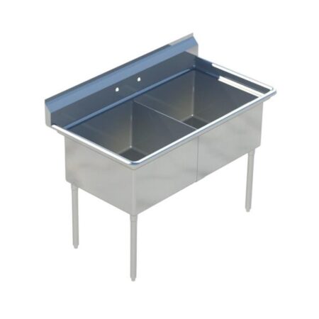 Two Compartment Sink No Drainboard